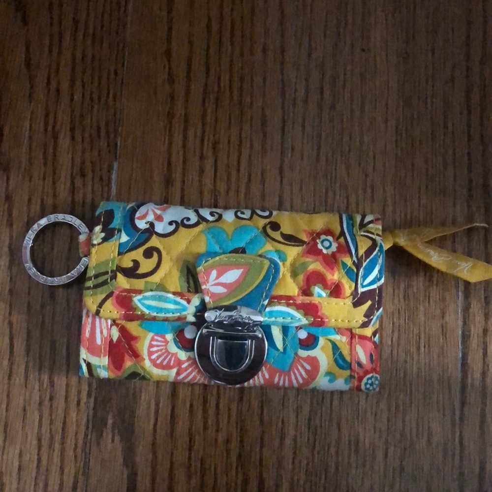 Vera Bradley ID holder keychain and zippered pouch